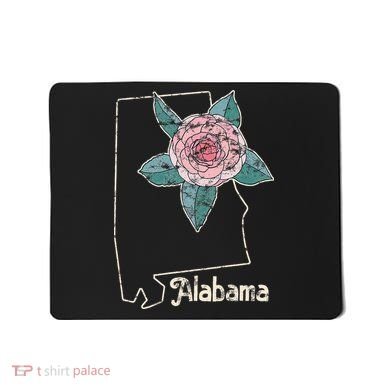Alabama Camellia Flower Wildflower State Mousepad