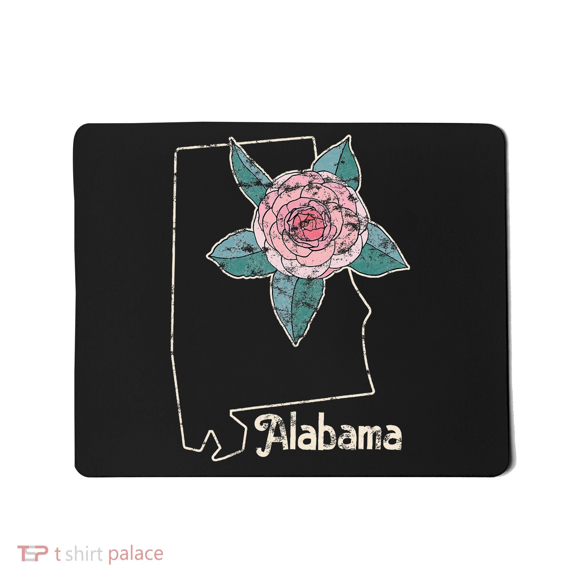 Alabama Camellia Flower Wildflower State Mousepad