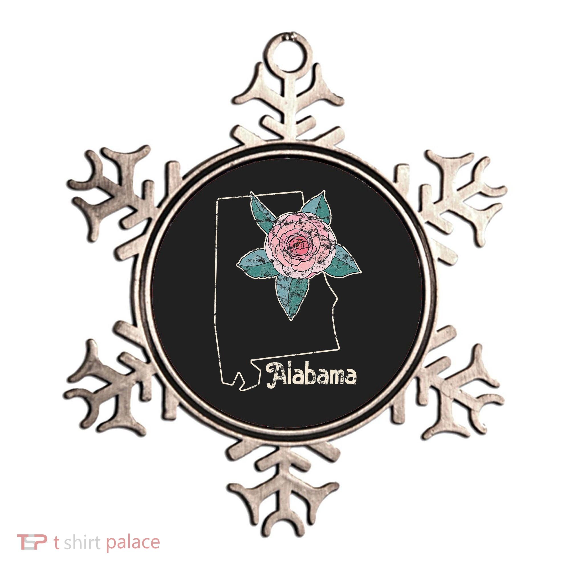 Alabama Camellia Flower Wildflower State Ornament