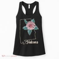 Alabama Camellia Flower Wildflower State Women's Tank Top thumb 0