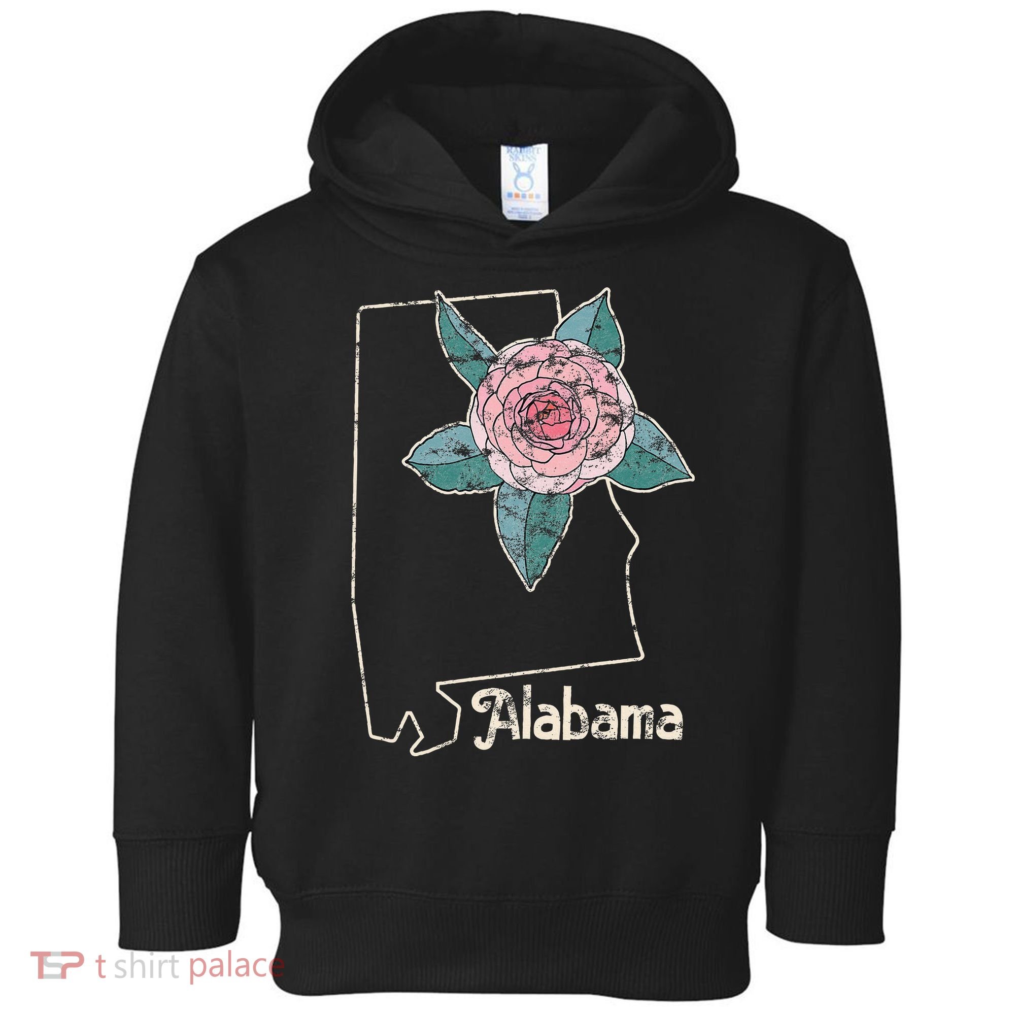Alabama Camellia Flower Wildflower State Toddler Hoodie