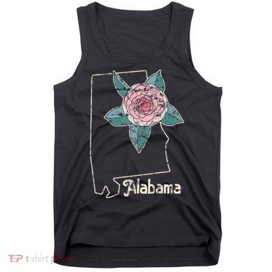 Alabama Camellia Flower Wildflower State Tank Top