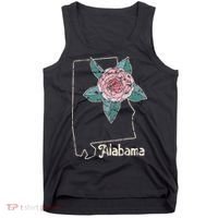 Alabama Camellia Flower Wildflower State Tank Top thumb 0