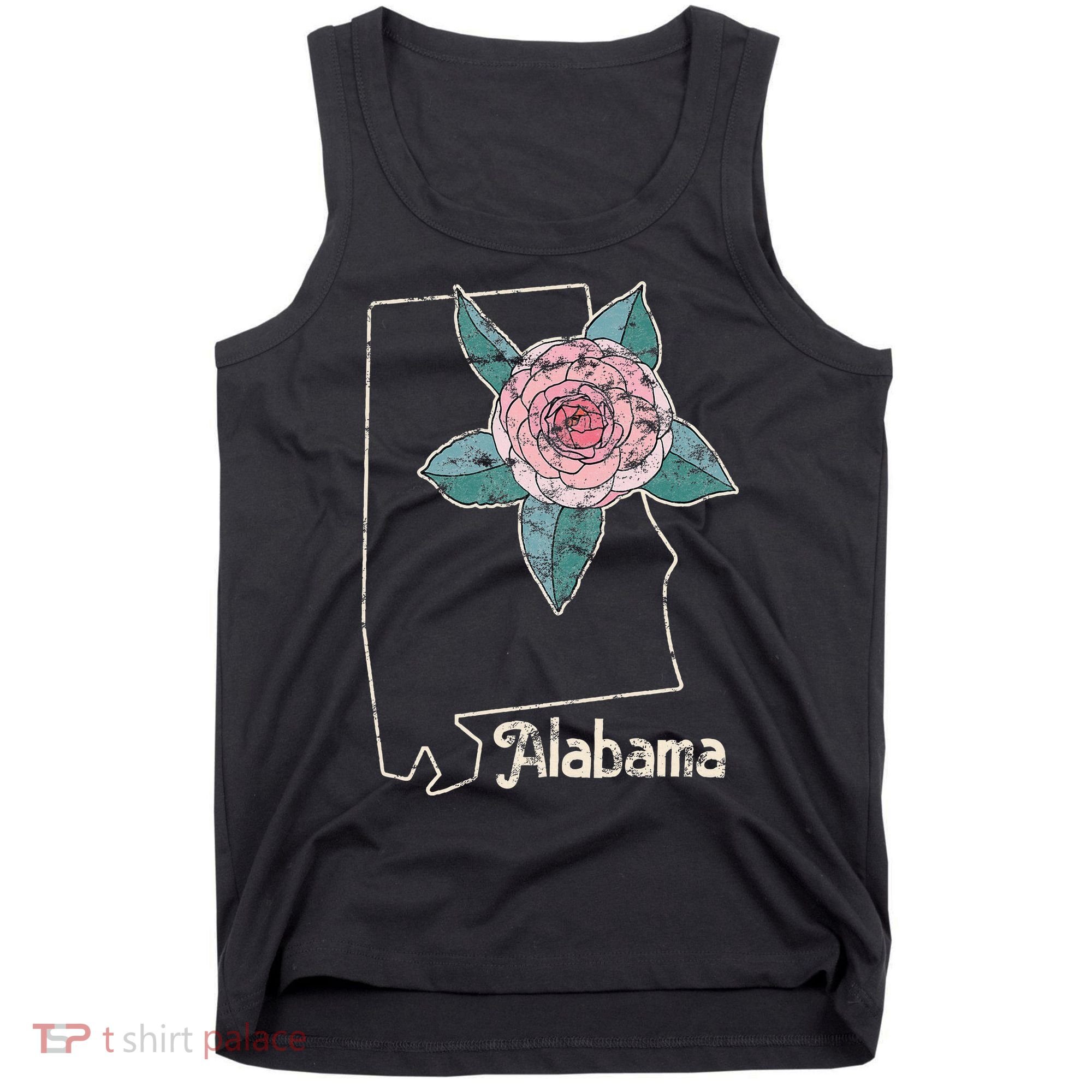 Alabama Camellia Flower Wildflower State Tank Top