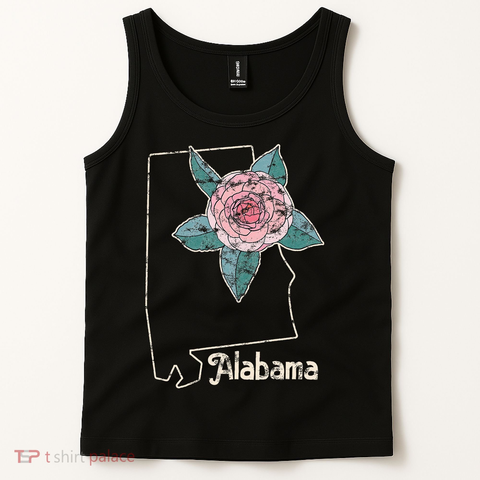 Alabama Camellia Flower Wildflower State Tank Top