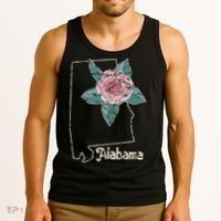 Alabama Camellia Flower Wildflower State Tank Top thumb 3