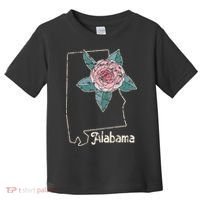 Alabama Camellia Flower Wildflower State Toddler T-Shirt thumb 0