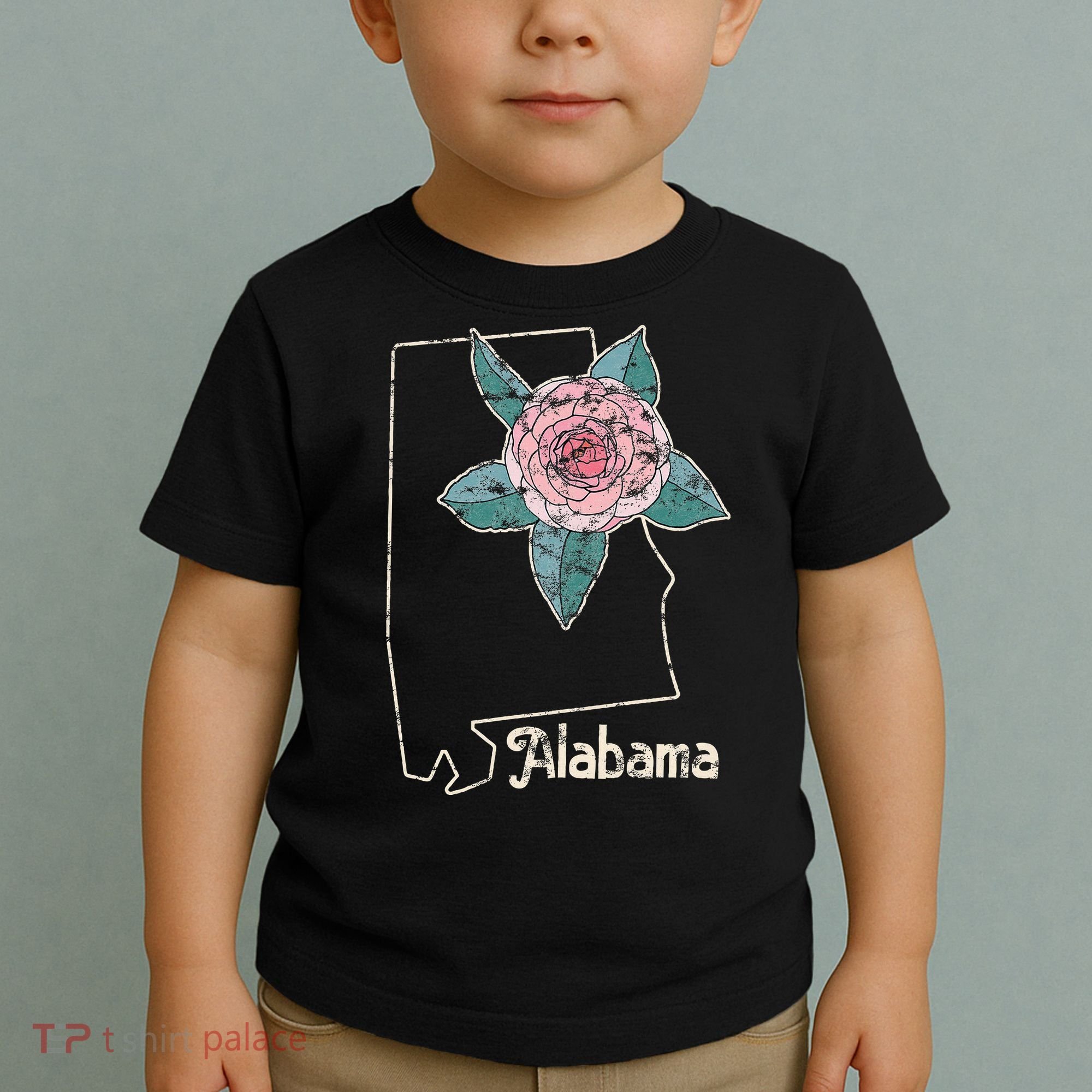 Alabama Camellia Flower Wildflower State Toddler T-Shirt
