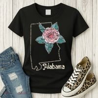 Alabama Camellia Flower Wildflower State Women's T-Shirt thumb 3