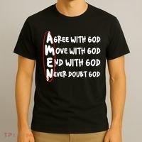 AMEN Christian Faith God T-Shirt thumb 3