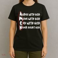 AMEN Christian Faith God T-Shirt thumb 4