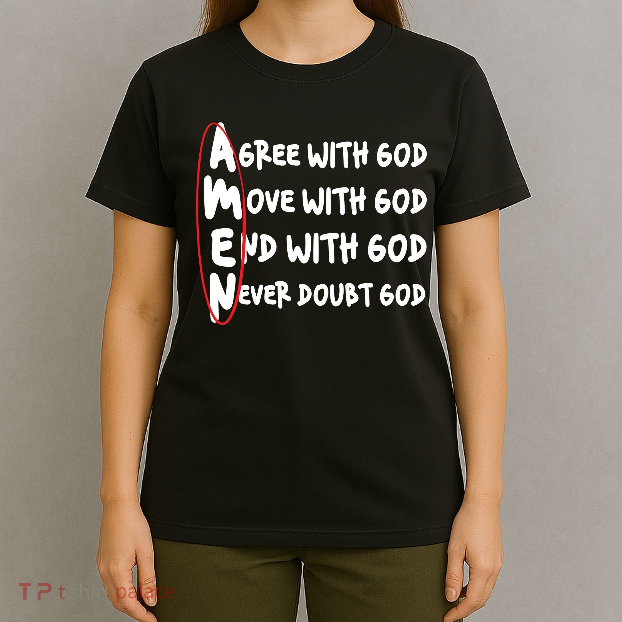 AMEN Christian Faith God T-Shirt