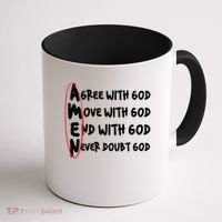 AMEN Christian Faith God Coffee Mug thumb 1