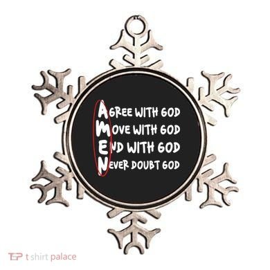 AMEN Christian Faith God Ornament