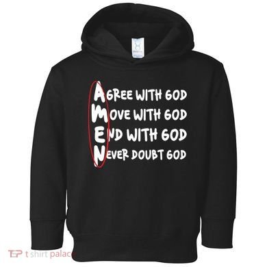 AMEN Christian Faith God Toddler Hoodie