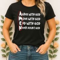 AMEN Christian Faith God Women's T-Shirt thumb 2