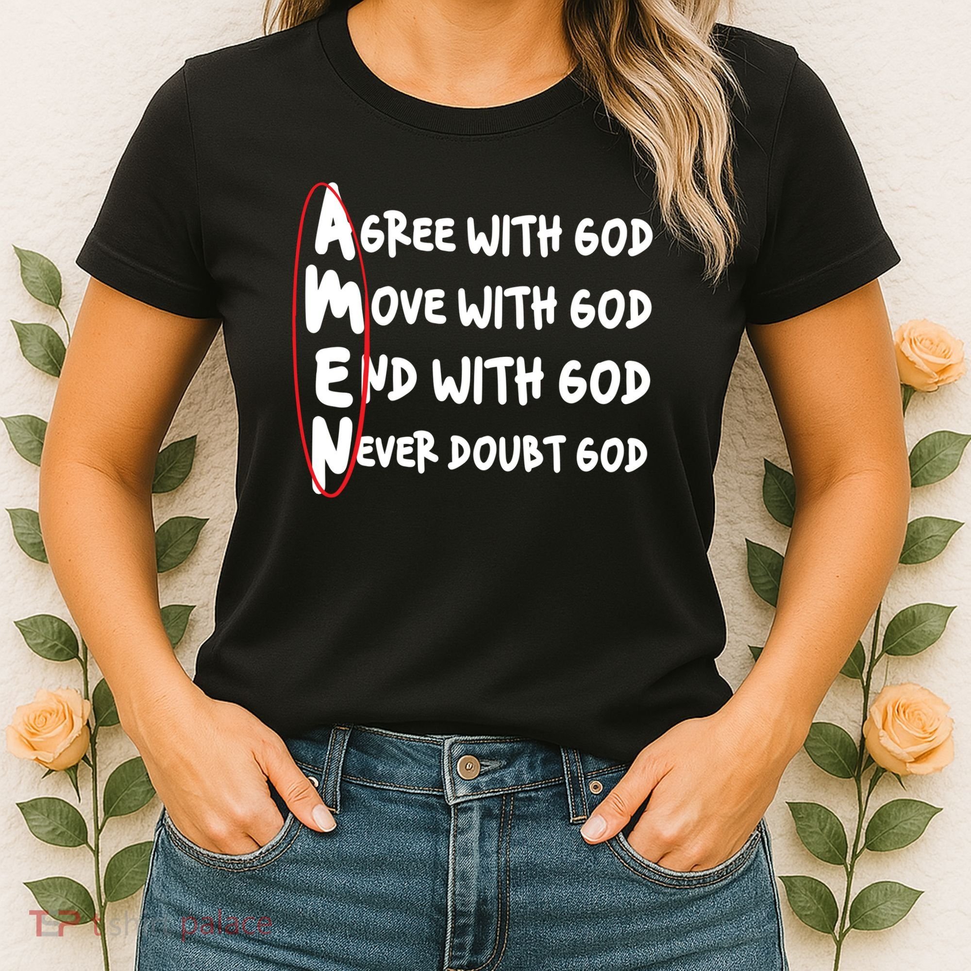 AMEN Christian Faith God Women's T-Shirt