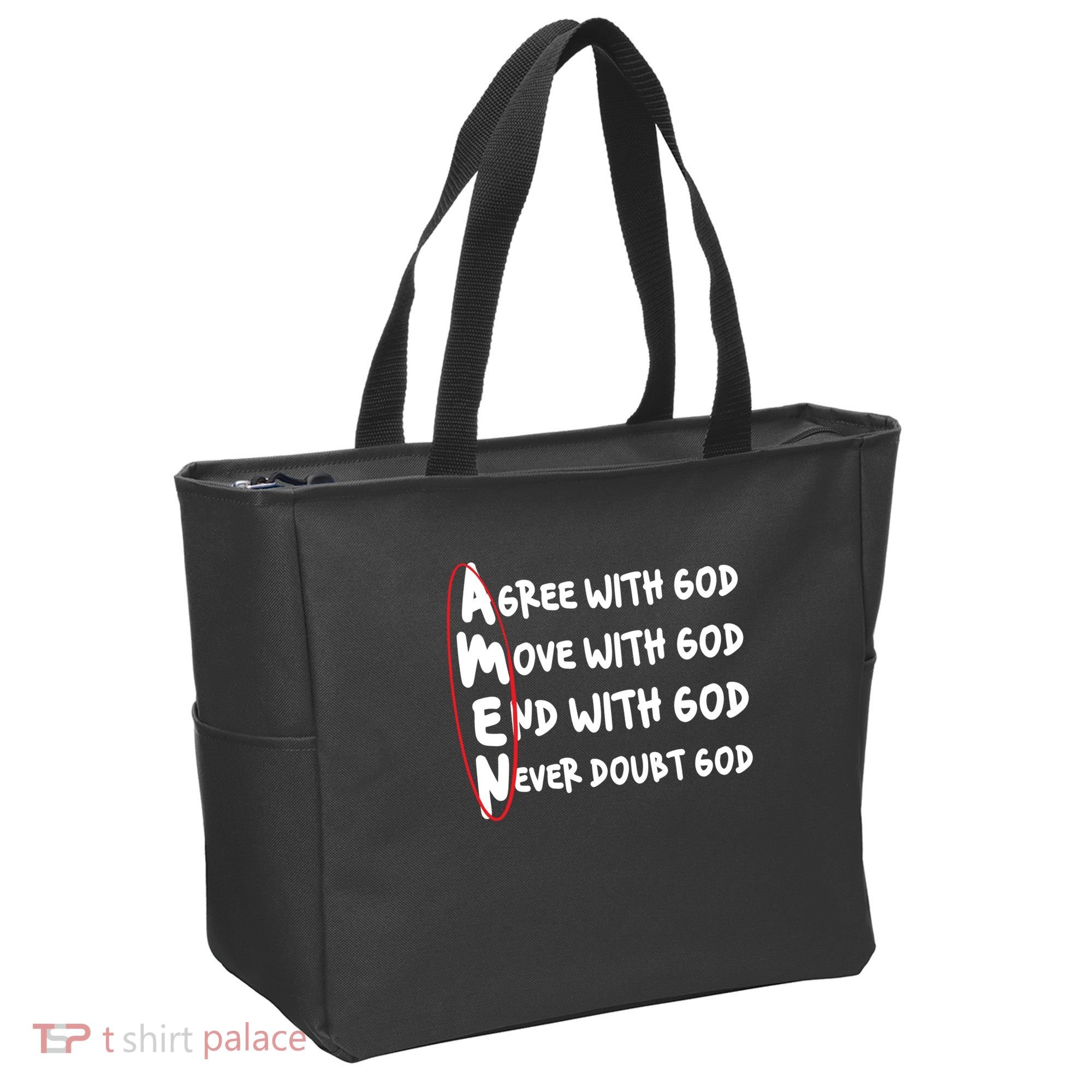 AMEN Christian Faith God Tote Bag