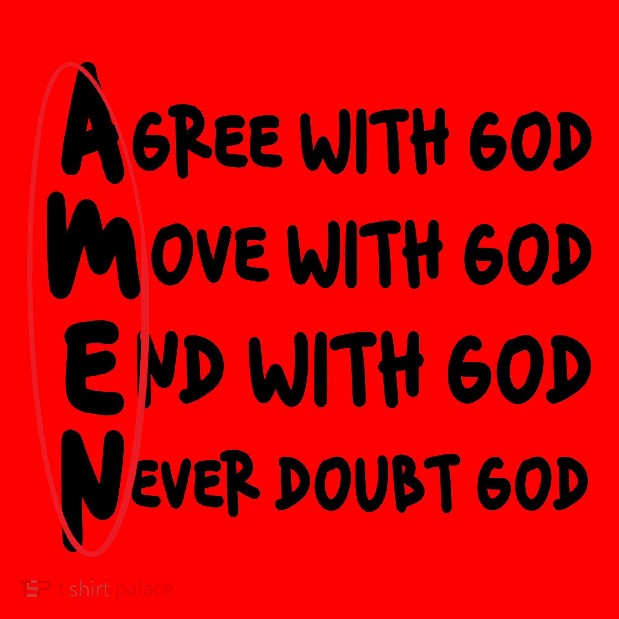 AMEN Christian Faith God Santa Hat