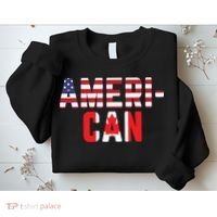 American Canadian Flag America Canada Patriotic Sweatshirt thumb 2