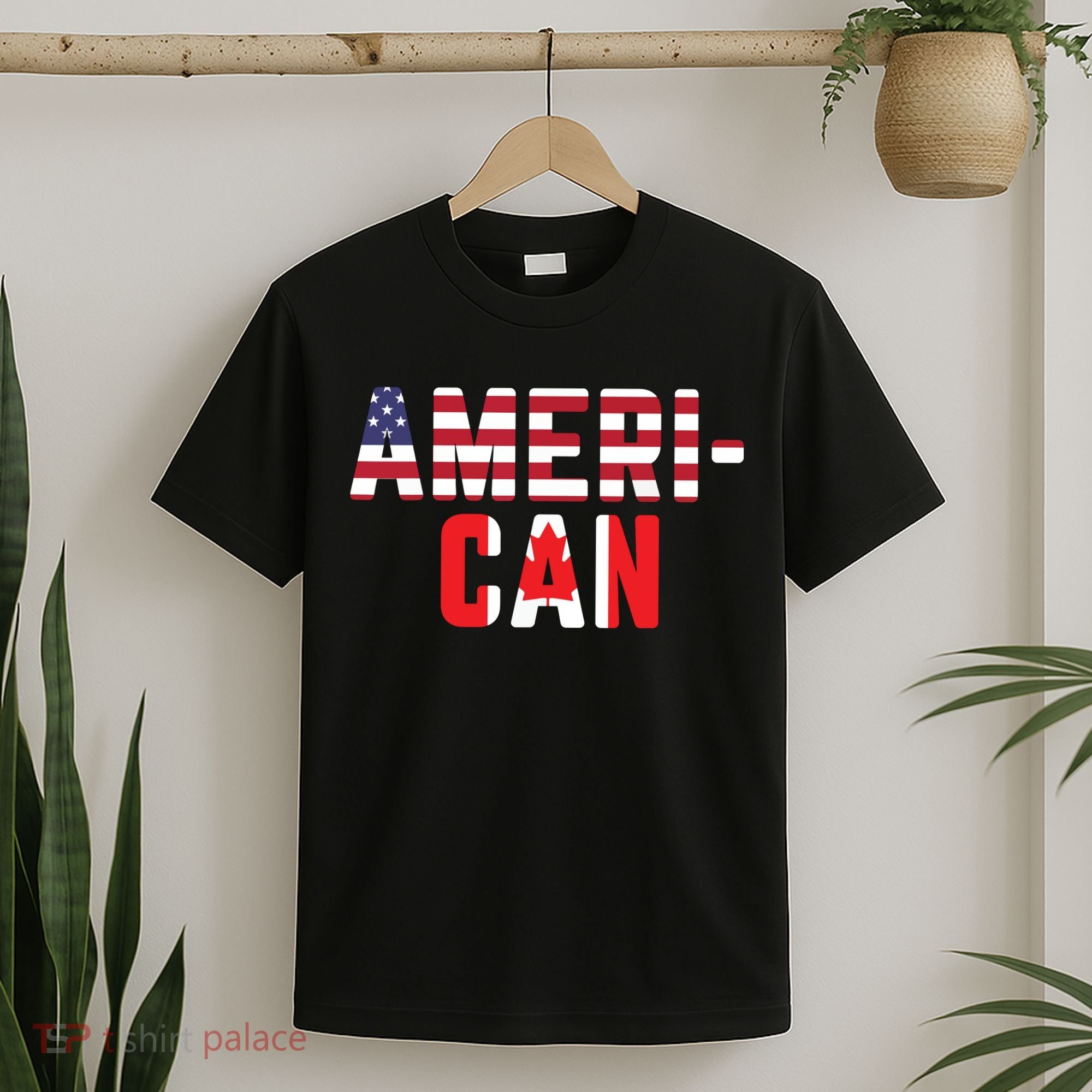 American Canadian Flag America Canada Patriotic T-Shirt