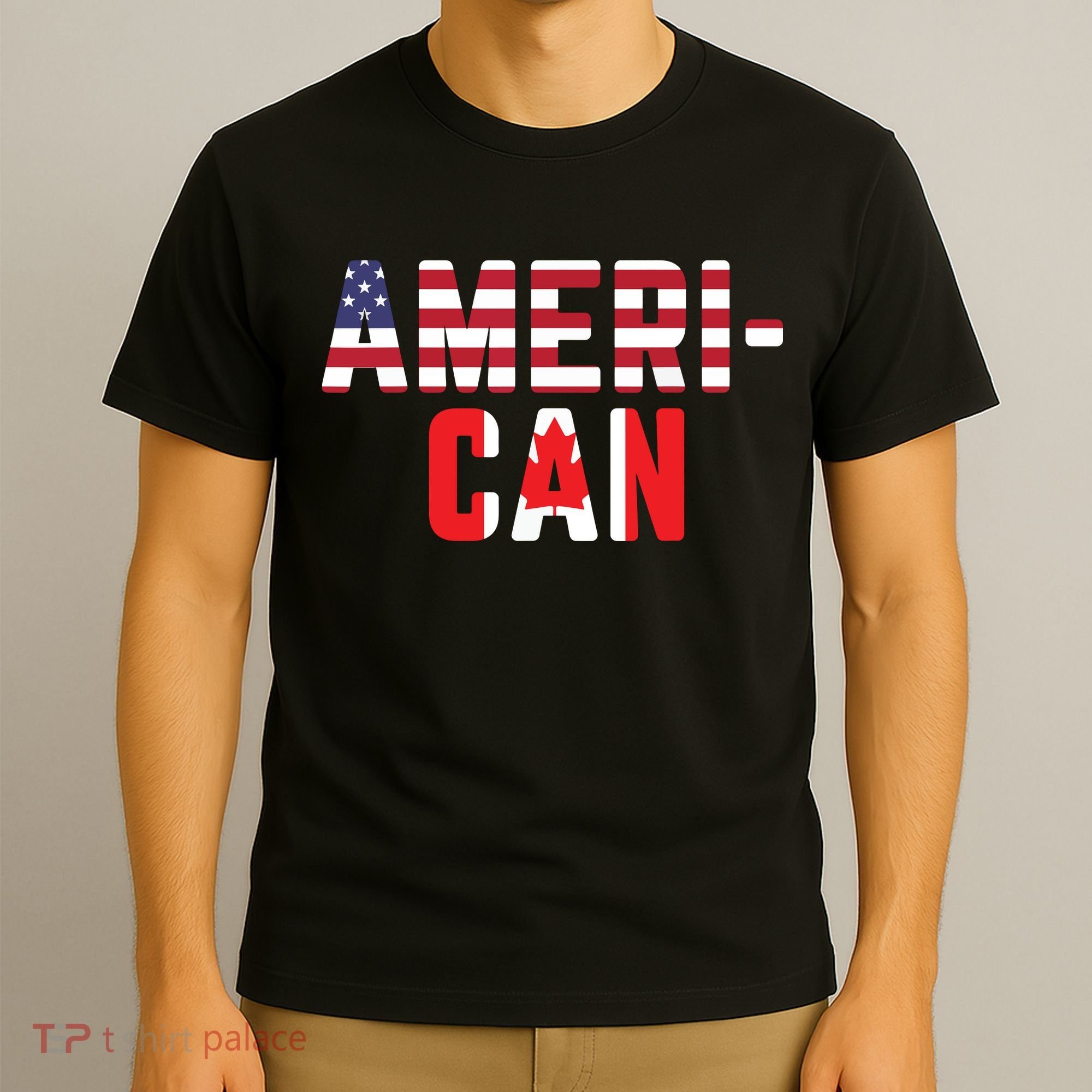 American Canadian Flag America Canada Patriotic T-Shirt