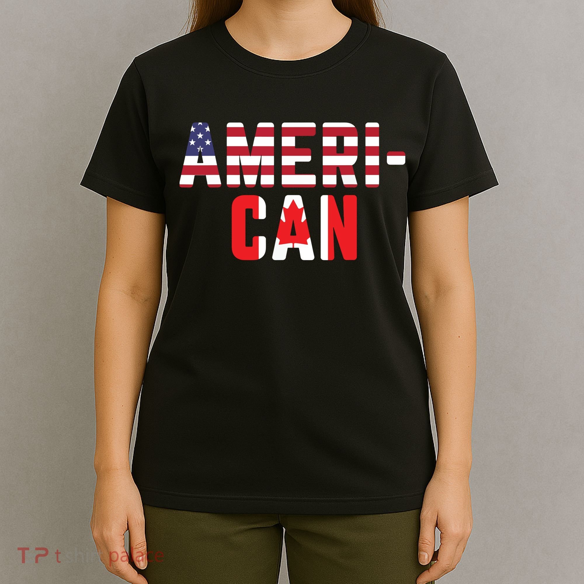 American Canadian Flag America Canada Patriotic T-Shirt