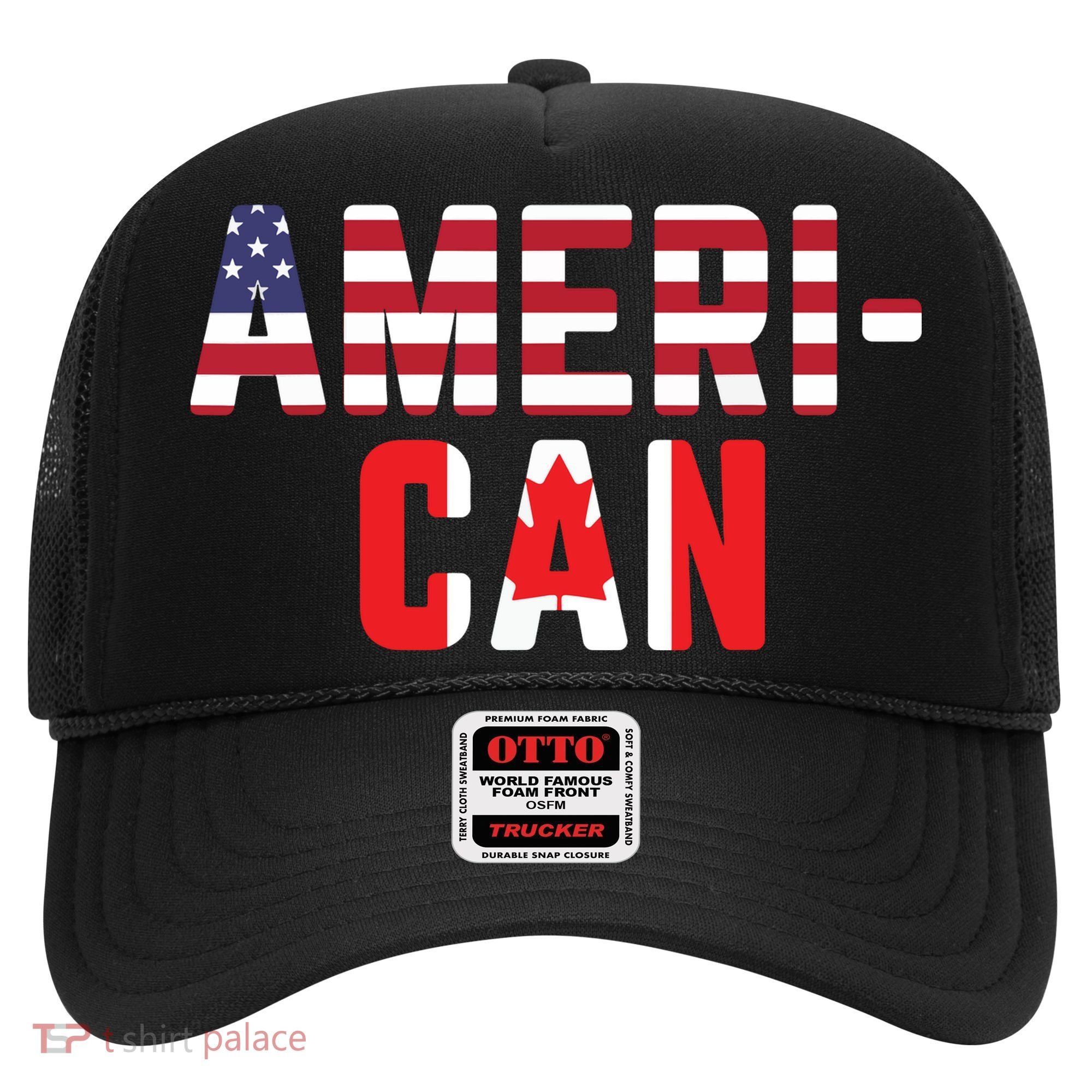 American Canadian Flag America Canada Patriotic Hat