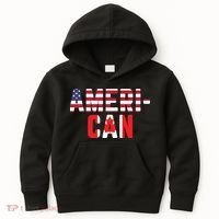 American Canadian Flag America Canada Patriotic Kids Hoodie thumb 0