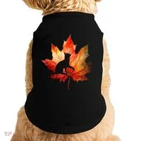 Autumn Cat Fall Lover Doggie Tank thumb 0