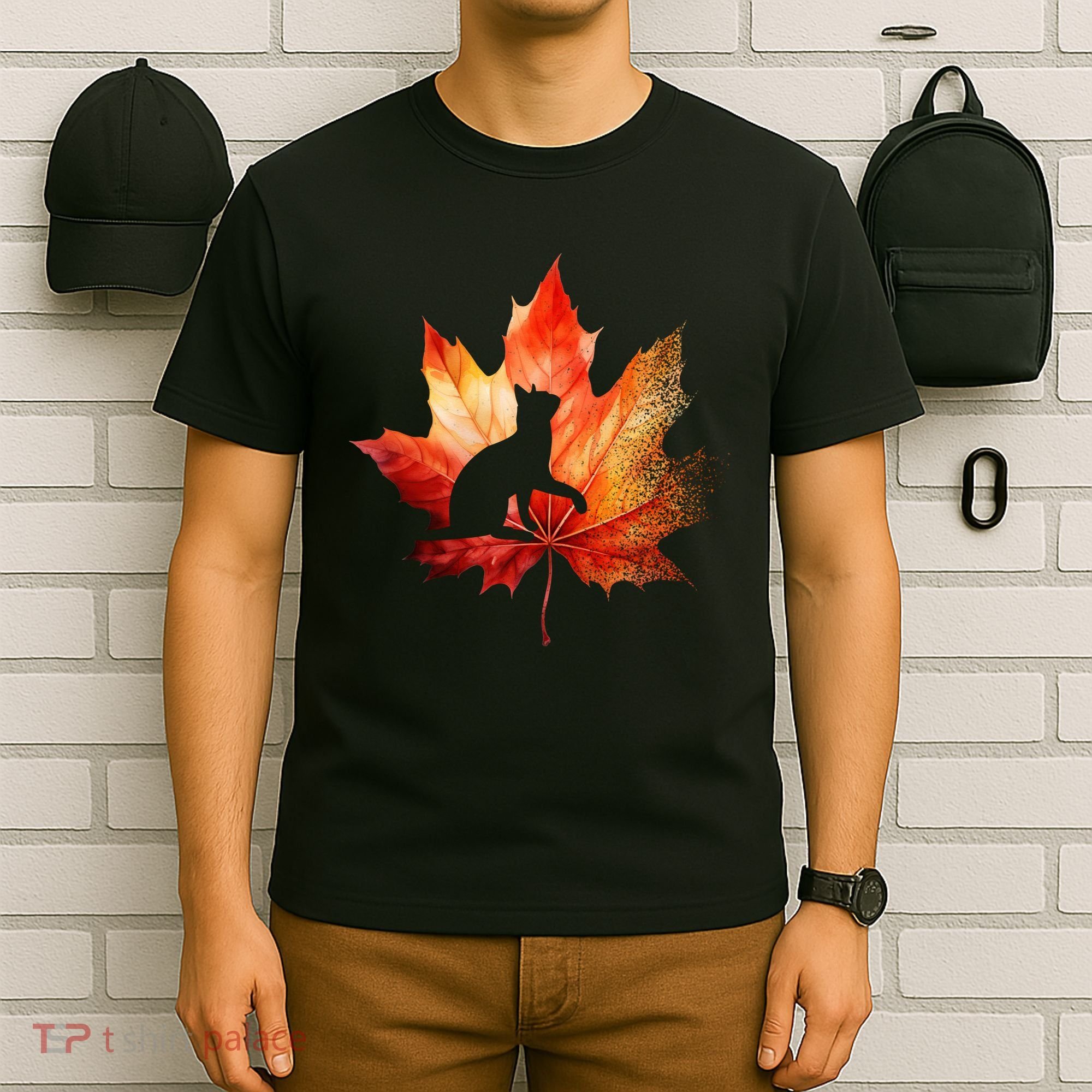 Autumn Cat Fall Lover T-Shirt