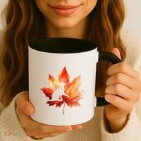 Autumn Cat Fall Lover Coffee Mug thumb 3
