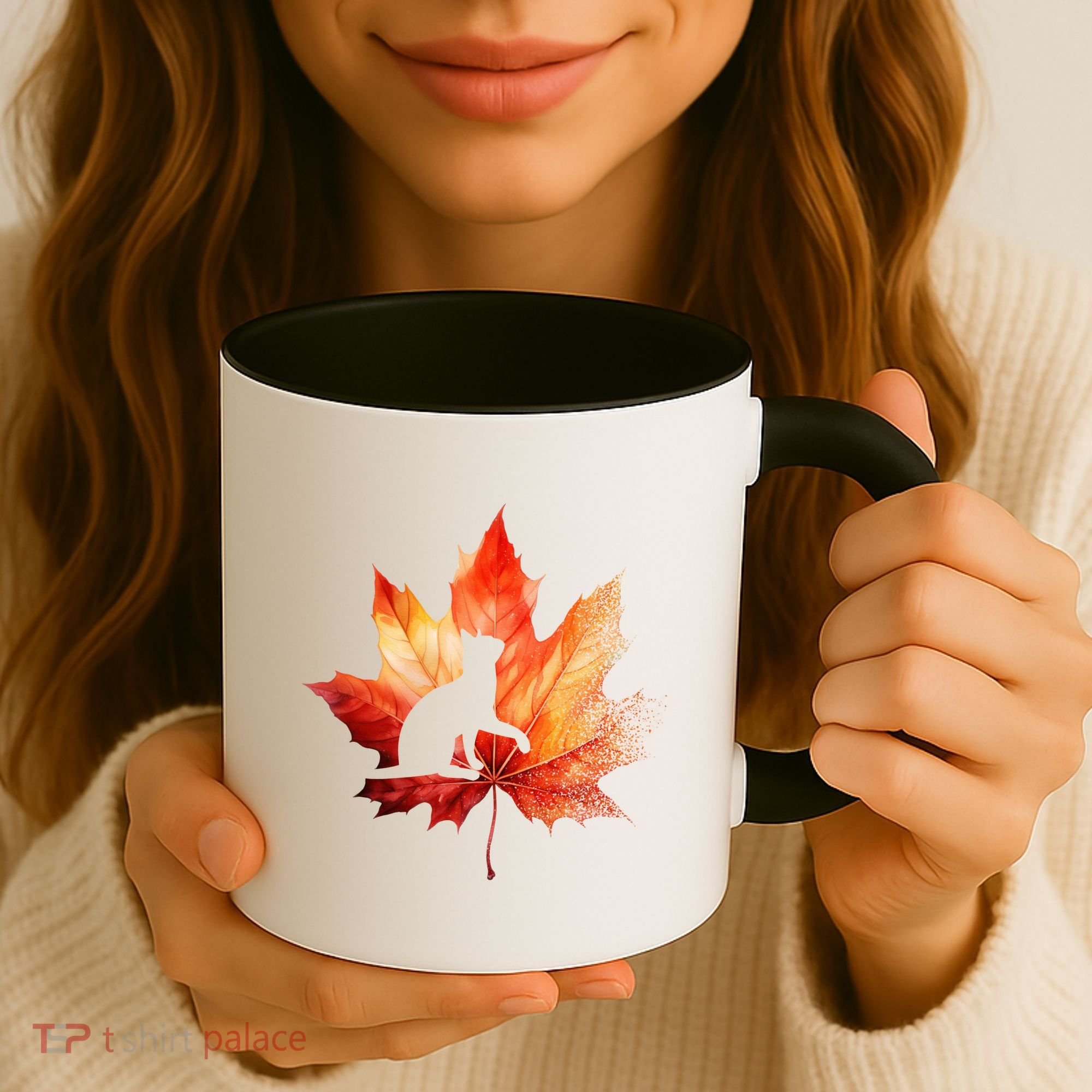 Autumn Cat Fall Lover Coffee Mug