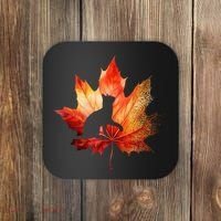 Autumn Cat Fall Lover Coaster thumb 0