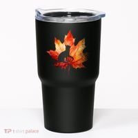 Autumn Cat Fall Lover Tumbler thumb 0