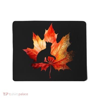 Autumn Cat Fall Lover Mousepad