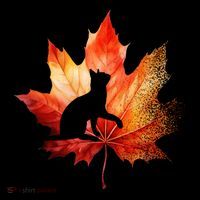 Autumn Cat Fall Lover Ornament thumb 1