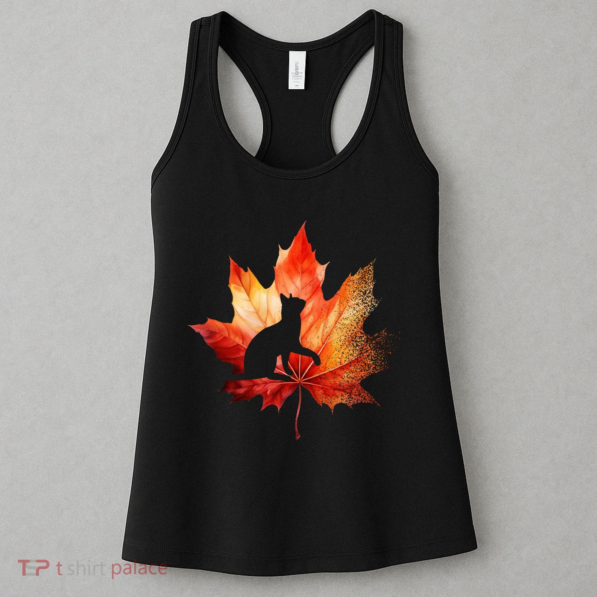 Autumn Cat Fall Lover Women's Tank Top