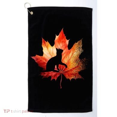 Autumn Cat Fall Lover Golf Towel