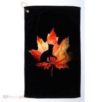 Autumn Cat Fall Lover Golf Towel thumb 0