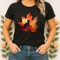 Autumn Cat Fall Lover Women's T-Shirt thumb 2