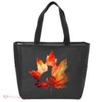 Autumn Cat Fall Lover Tote Bag thumb 0