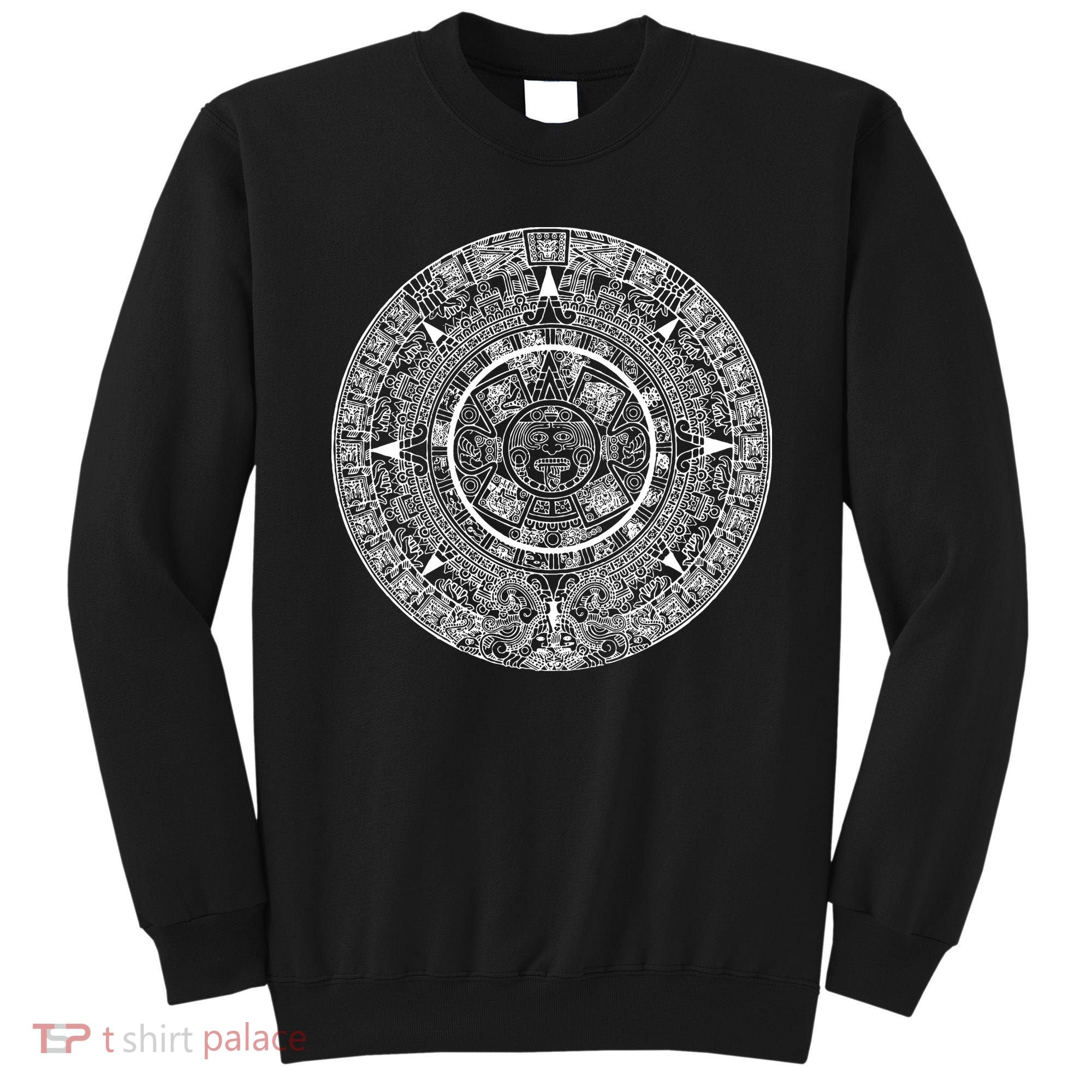 Aztec Calendar God Calendar Serpent Mesoamerica Sweatshirt