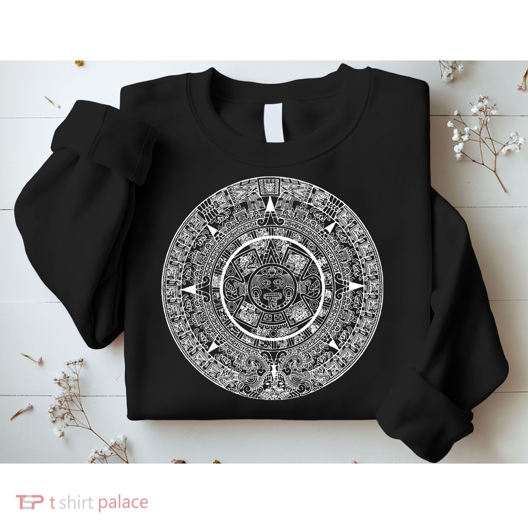 Aztec Calendar God Calendar Serpent Mesoamerica Sweatshirt