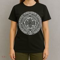 Aztec Calendar God Calendar Serpent Mesoamerica T-Shirt thumb 4