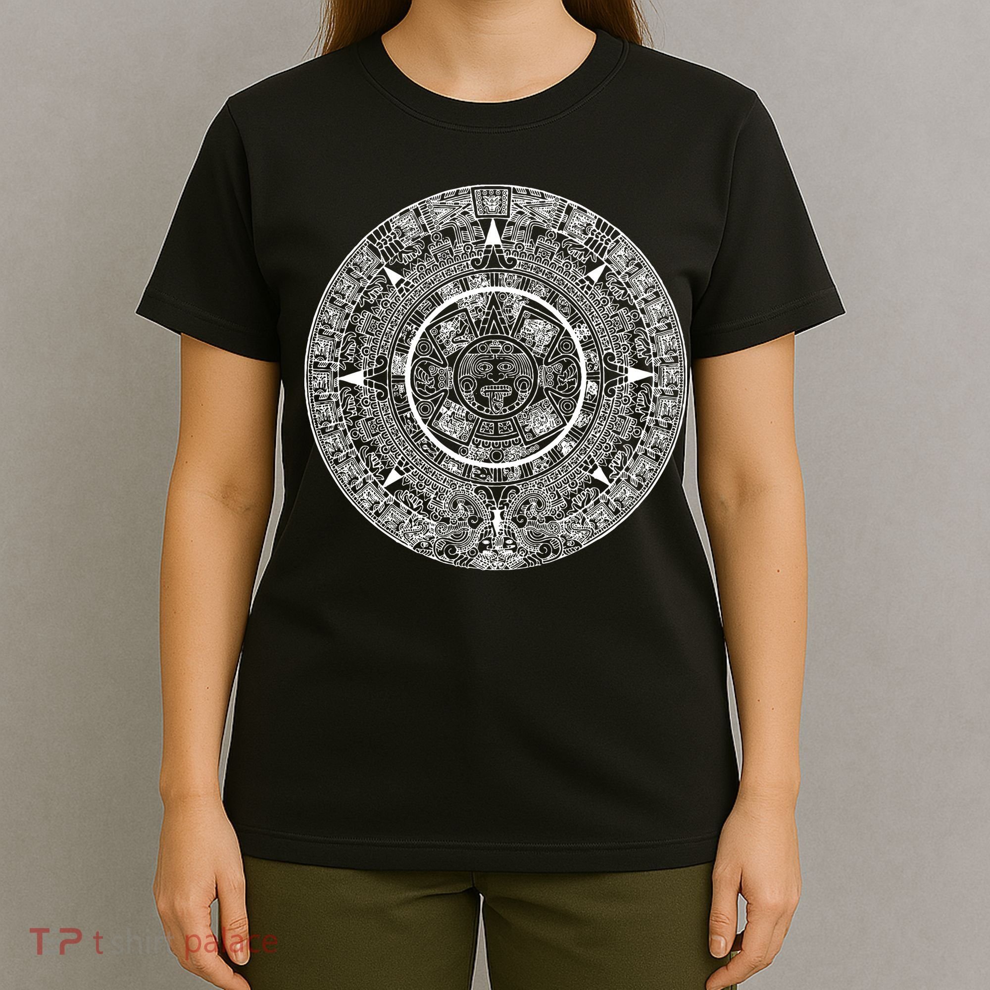 Aztec Calendar God Calendar Serpent Mesoamerica T-Shirt