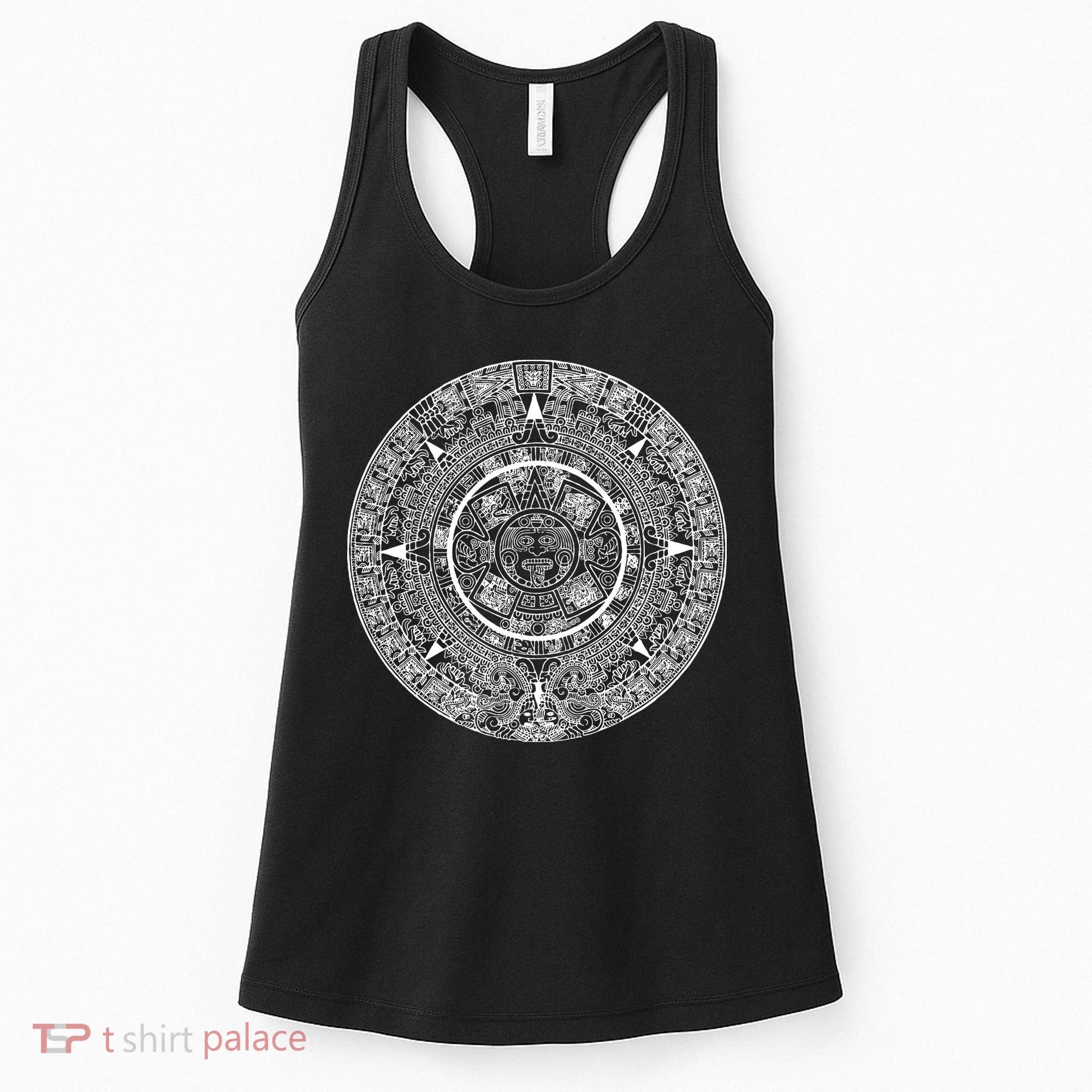 Aztec Calendar God Calendar Serpent Mesoamerica Women's Tank Top