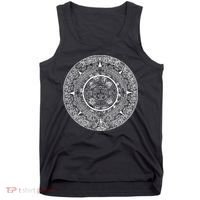 Aztec Calendar God Calendar Serpent Mesoamerica Tank Top thumb 0