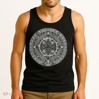 Aztec Calendar God Calendar Serpent Mesoamerica Tank Top thumb 3