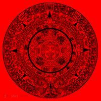 Aztec Calendar God Calendar Serpent Mesoamerica Santa Hat thumb 1